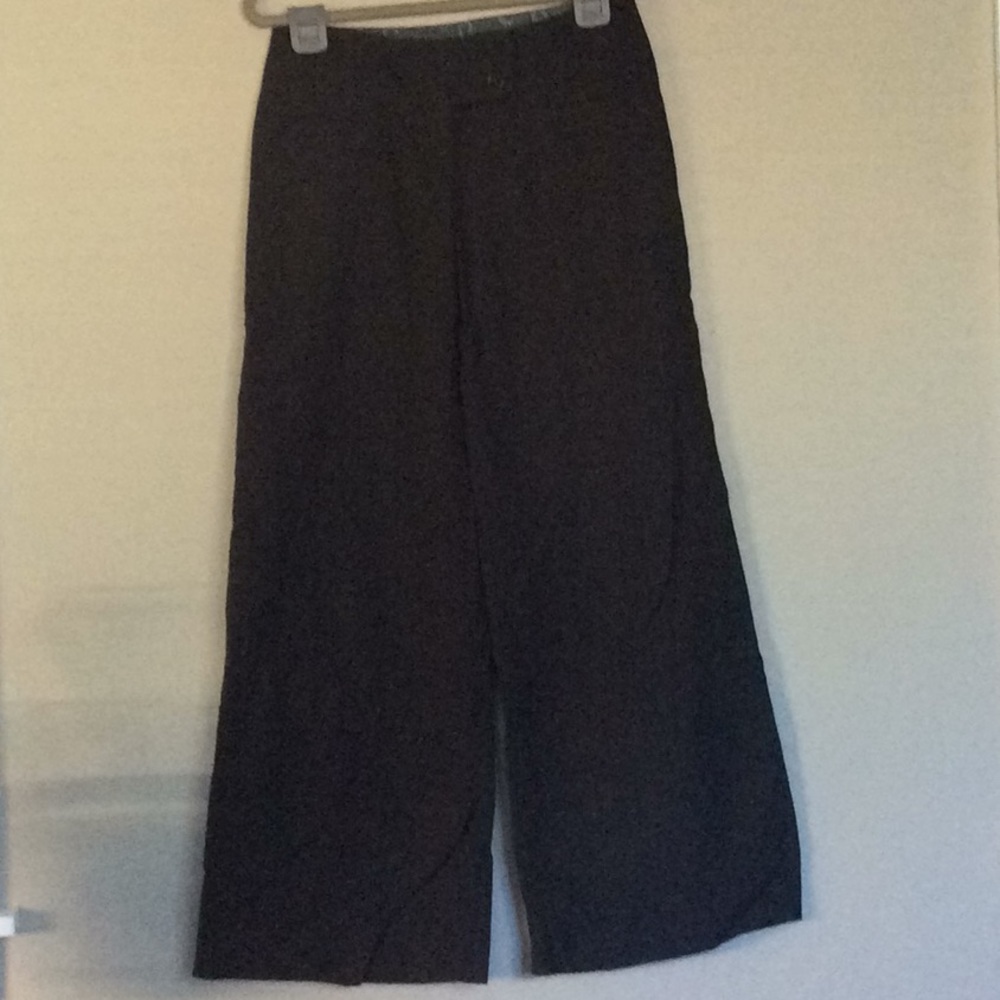 Cartonniew Wide Leg Brown Slacks, wool/cotton SZ 2